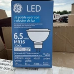 Ge Led 6.5 Watts Mr16 3000k Color Temp., 12v Lot Of 6 Flood Light. Fixed Price $49.00.