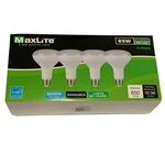 Maxlite 65w Replacement 5000k Led Dimmable Daylight Br30 Light Bulbs 4-pack. Fixed Price $12.00.