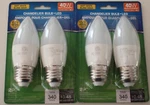 Intertek (4-bulbs) Led 4 Watt (40w) B11 Chandelier 3000k Medium Base Light Bulbs. Fixed Price $10.07.