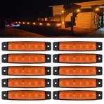 Fxc 10x 12v 6 Led 3.8" Truck Bus Boat Trailer Rv Side Marker Indicators Amber. Fixed Price $15.99.
