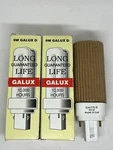 Lot 2 Galux Cf9d/835 9-watt Fluorescent Lamp 9w Cfl Light Bulb 2-pin G23-2 3500k. Fixed Price $16.98.