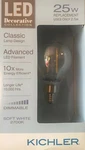 Kichler Decorative Collection 25-watt Clear G16.5c Led Bulb W/candelabra Base. Fixed Price $6.99.