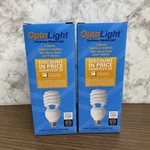 Optolight 3-way Soft White Bulb 1700 Lumens Mini Spiral Op-cfl-3w-26w (2-pack). Fixed Price $29.99.