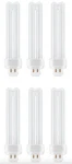 (6 Bulbs) Ge Lighting Bright White 26 Watt Plug-in Cfl, G24q-3 Base, 6.4 Inch,. Fixed Price $28.77.