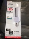 Satco Hi-pro Led 54w 100-277v** Type B Ex39/mogul Base Ballast Bypass. Fixed Price $25.00.