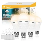 Neporal A19 Rechargeable Light Bulbs, Socket 4 Count (1200mah), Soft White. Fixed Price $39.86.