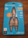 3 Pack Candelabra Soft White 60w Equivalent, 5w Led Light Bulb Dimmable. Fixed Price $10.00.