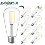 Shinestar 8-pack Dimmable St58 Led Edison Bulbs, 6w 4000k Daylight, E26. Fixed Price $25.99.