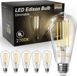 Edison Light Bulbs 60w Equivalent, Dimmable Vintage Led Bulbs, E26 Medium. Fixed Price $32.95.
