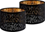 Go&so Large Lamp Shades Set Of 2 Black Drum Lampshades With Etching Crystal Desi. Fixed Price $88.60.