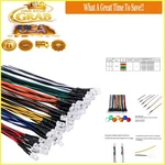 56 Pcs 7 Colors 12v Led Light Kit 5mm Prewired Decorative Diodes. Fixed Price $15.56.