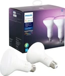 Philips Hue Br30 Bluetooth 85w Smart Led Bulb White & Color Ambiance (2-pack). Fixed Price $99.99.