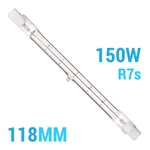 Satco S3494 S3142 150t3q Clear 150w T3 118mm 120v Recessed Sc Single Contact R7s. Fixed Price $6.59.