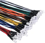 Edgelec 56pcs 7 Colors X 8pcs 12 Volt Led Lights Emitting Diodes Pre Wired Dc. Fixed Price $13.19.