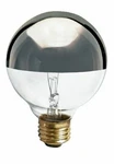 Satco S3860 120v Medium Base 25-watt G25 Light Bulb, Silver Crown. Fixed Price $28.20.