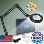 Ultra Long 3-section Swing Arm 12x 30x Magnifying Glass With Light And Stand, 4-. Fixed Price $72.40.