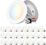 Anwio Recessed Lighting 4 Inch, 24 Pack 5cct Flat Retrofit Led Lights. Fixed Price $127.49.