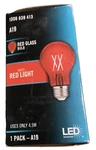 Ecosmart Dimmable Light Bulb Glass Red A19 40w 1006839413 L. Fixed Price $7.00.