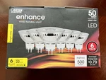 New - Feit Mr16 6.6w Led Bulbs 500 Lumens, 3000k 6 Pack. Fixed Price $18.00.