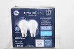Ge Reveal 60w Equiv 5w Led Bulbs A15 Frosted Medium Base Ceiling Fan 2-pack. Fixed Price $6.95.