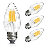 E26 Led Bulb F15 Flame Wrinkle Retro Dimmable Warm White Candelabra Candle Light. Fixed Price $21.99.