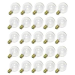 Sival 7w 130v G50 E17(intermediate) Base Stringer Bulbs Clear (pack Of 25). Fixed Price $29.15.