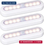 Star-spangled 3 Pack 7" Motion Sensor Lights Indoor Battery Operated, Stick On L. Fixed Price $14.24.