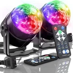 2-piece Set Of Party Lights, Voice Controlled Flash With Remote Control, Led. Fixed Price $22.31.