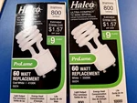 Halco 46525 Cfl13/35/gu24 3500k 13w Replaces 60w 200l T2 Mini Spiral 2 Bulbs. Fixed Price $13.99.
