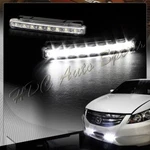 High Power Bright White 8 Led Chrome Housing Daytime Running Lights Fog Lamps. Fixed Price $6.50.