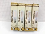 (4) New Bulbrite 4.5w Led T6 3000k Filament Bulbs E12 Base Clear Dimmable. Fixed Price $11.99.