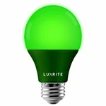 Luxrite A19 Led Green Light Bulb 60w Equiv. Ul Listed E26 Base Party. Fixed Price $9.49.