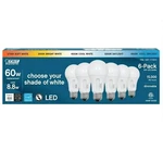 Feit Electric 60 Watt A19 E26 Dimmable Led Bulb 800 Lu Selectable Color (6-pack). Fixed Price $23.99.