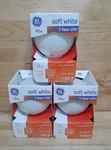 3 Bulbs: Ge 40-watt- Not Led Soft White Decorative G25 Globe Light Bulbs 370 Lum. Fixed Price $38.88.