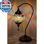 Gogers Turkish Moroccan Mosaic Glass Swan Neck Table Lamp Bedroom Living Room. Fixed Price $76.60.