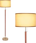 Honoding Mid-century Modern Floor Lamp, Walnut Wood Finish, Color. Fixed Price $67.49.