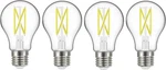 Satco S12436 A19 Led 4-bulb Value Pack, 75w Replacement, 2700k, Clear, Pack Of 4. Fixed Price $28.42.