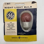 Nos Ge 7 1/2 Watt Night Light Bulb S/cr Red - Cleveland Ohio Vintage New. Fixed Price $6.99.