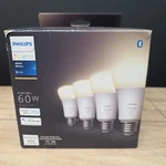 Philips Hue White 4-pack A19 Led Smart Bulb Bluetooth. Fixed Price $29.99.