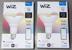 Lot Of 2 Wiz Br30 Color Led Smart Bulb Indoor Wi-fi Voice, App Controlled Motion. Fixed Price $27.19.