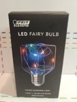 Feit Led Fairy Globe Light, Square, Multi-color, 1-watts. Fixed Price $10.00.
