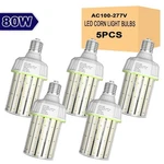 5pack 80w Led Corn Light Bulbs Industrial Warehouse High Bay Bulb -5000k. Fixed Price $243.22.