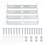 Zowzea 4 Packs Universal Light Fixture Mounting Bracket 105x18mm, Silver. Fixed Price $14.76.