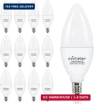 Comzler 12 Pack E12 Led Candelabra Light Bulb, 5000k Daylight, 5 Watt 60w Equiva. Fixed Price $42.41.