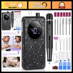 Saviland Professional Nail Drill Kit 40000 Rpm For Acrylic Removal, Black. Fixed Price $69.99.