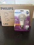 ( 4 Pack) Philips 75w Equivalent Led Soft White A21 Dimmable Light Bulb New. Fixed Price $29.99.
