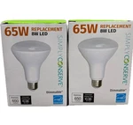 Lot Of 2- Simply Conserve Led Light Bulb Dimmable 8w Br30 650lm Lr30d08w-27k F1. Fixed Price $18.41.