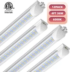 12 Pack 4ft T8 Led Tube Light Bulb 36w 6500k Integrated Garage Ceiling Lighting. Fixed Price $140.10.