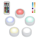 5-pack Color Changing Led Puck Lights By Great Value - Remote & Batteries. Fixed Price $27.08.