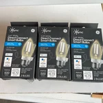 3 Pack - Ge Cync Led Wifi Smart Bulbs -93130199 Medium Base, Warm White, 6w. Fixed Price $35.00.